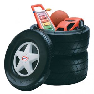 Everyday Essential ForgeCraft Classic Racing Tire Toy Chest Easy to Clean